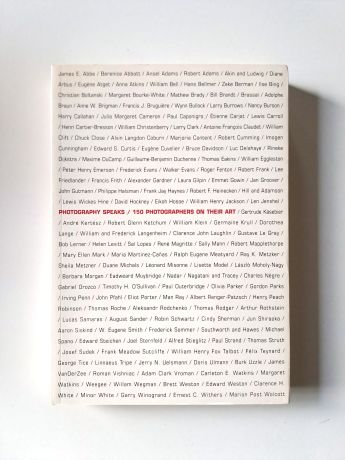  Photography Speaks: 150 Photographers on Their Art 481